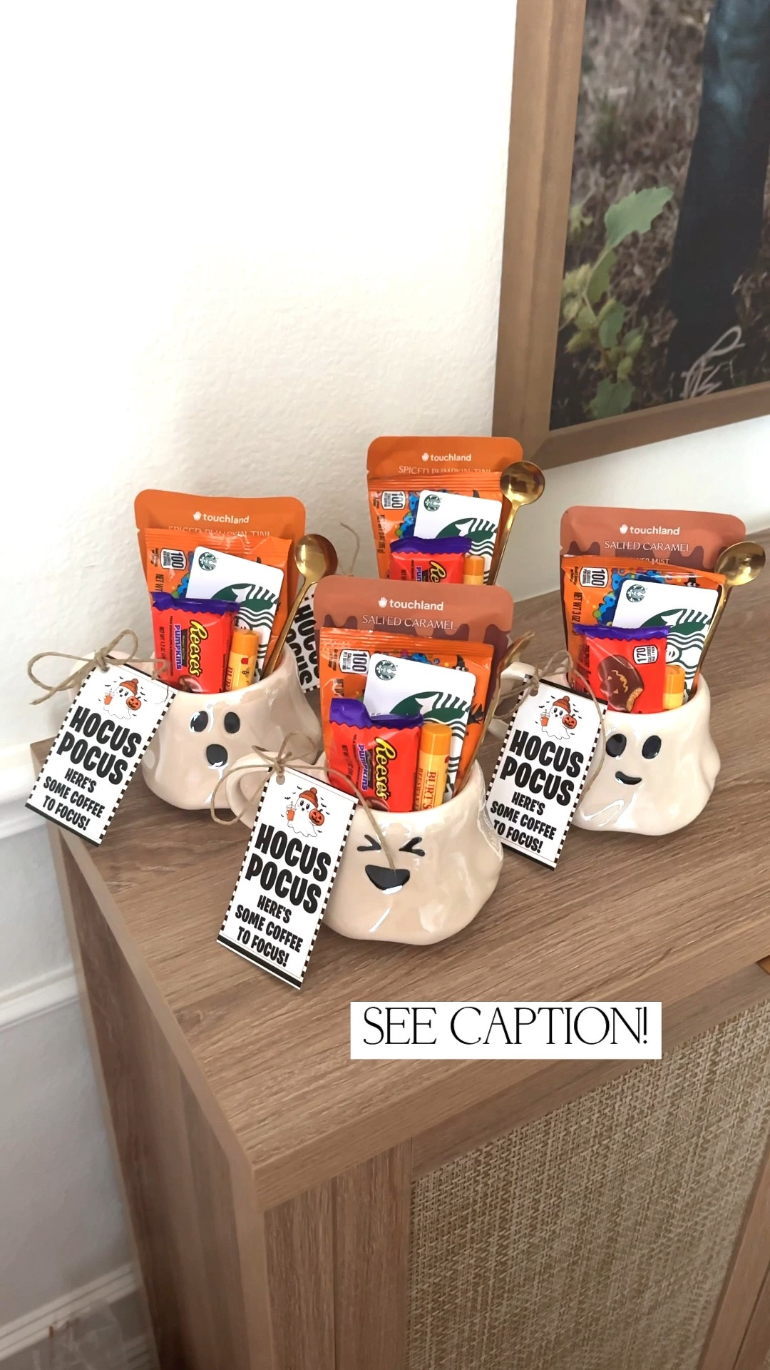 Hocus pocus, who needs coffee to focus?! 🙋🏻‍♀️☕️👻 Find the supplies for this fun coffee gift here and the free printable tag on crispcollective.org
.


#LTKFamily #LTKSeasonal #LTKParties