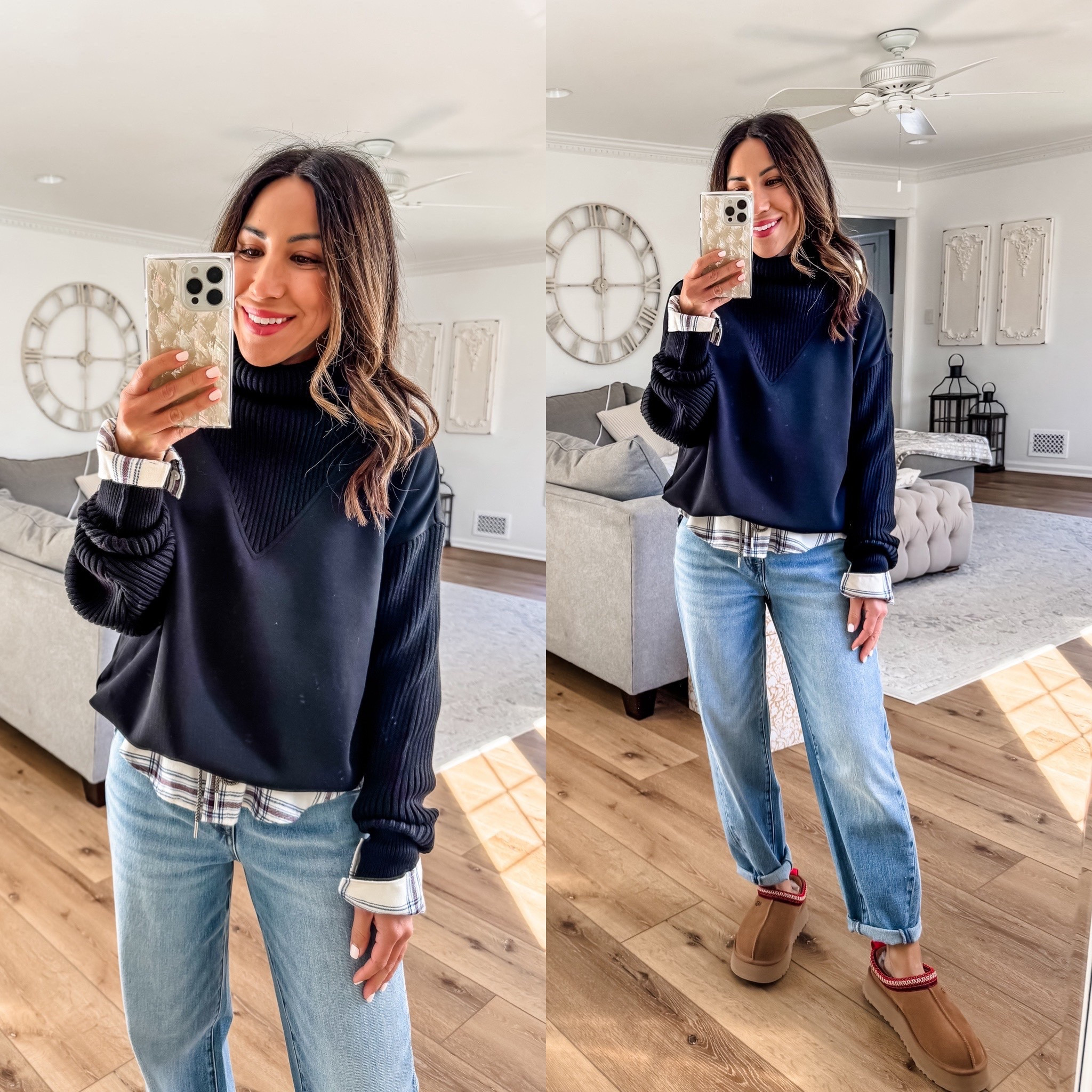 26 barrel jeans, small tops

#LTKOver40