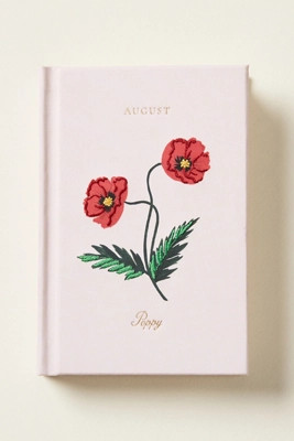 Rifle Paper Co. Birth Month Embroidered Mini Hardcover Journal | Anthropologie (US)