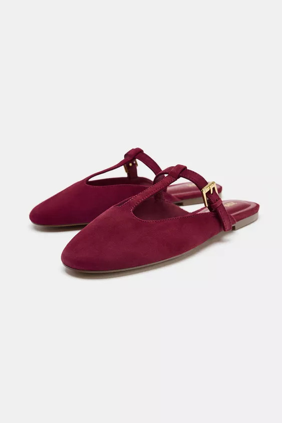SUEDE STRAP SLINGBACKS | Zara US