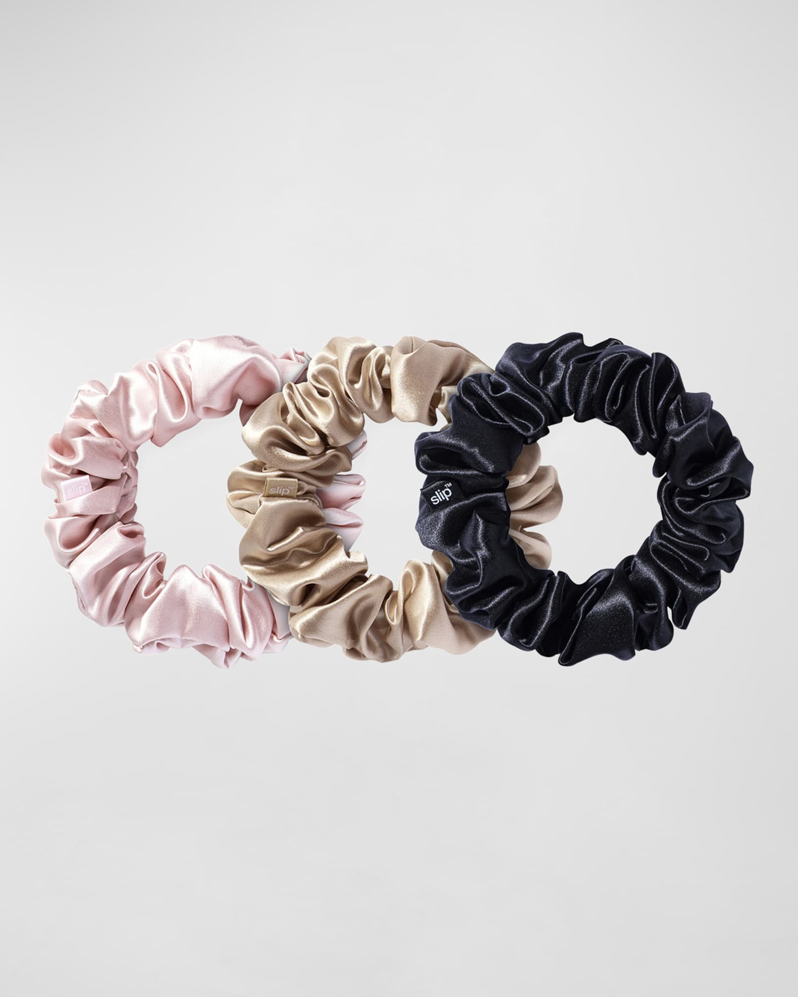 Slip Pure Silk Large Scrunchies, 3 Pack | Neiman Marcus