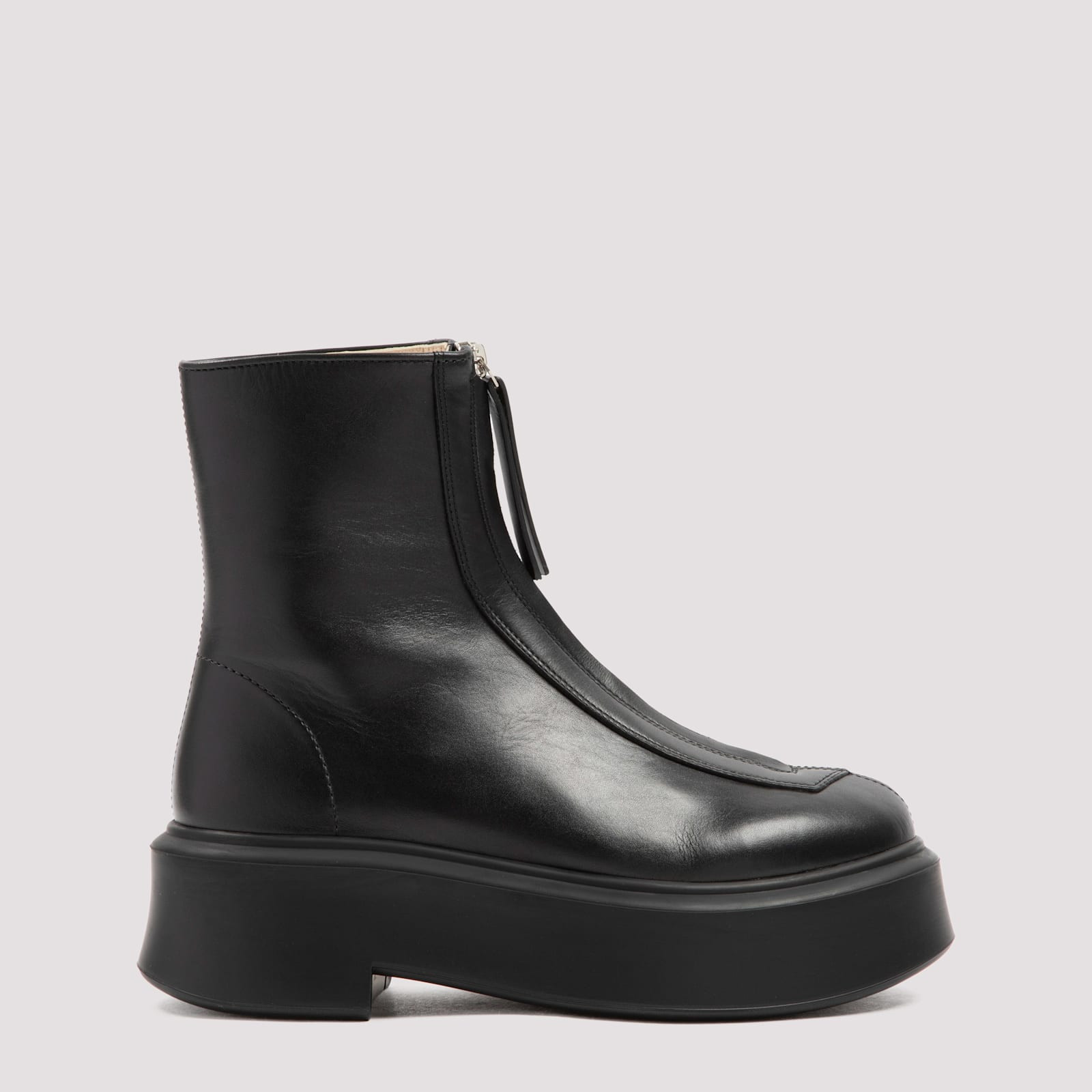 The Row Zipped Leather Boots | Italist.com US