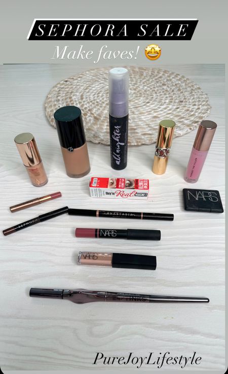 My makeup faves to shop at the Sephora Sale! Best foundation, mascara, flawless filter, makeup setting spray, lip liner, lip filler, lipstick, liquid eyeliner, eyebrow pencil, concealer, blush 

#LTKBeautySale #LTKbeauty #LTKunder100