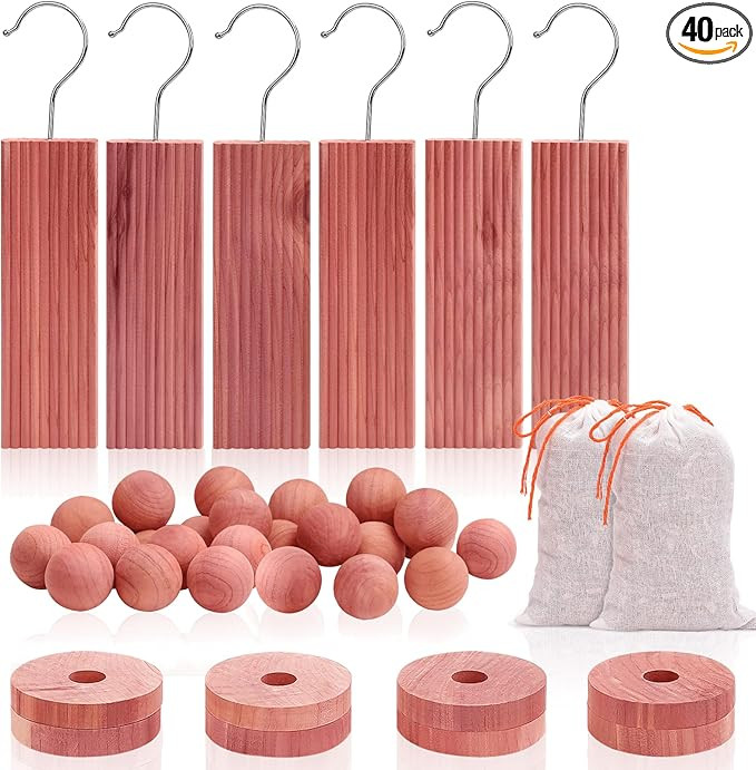 Homode Cedar Blocks for Clothes Storage, Cedar Wood Chips and Balls for Closets and Drawers, Fres... | Amazon (US)