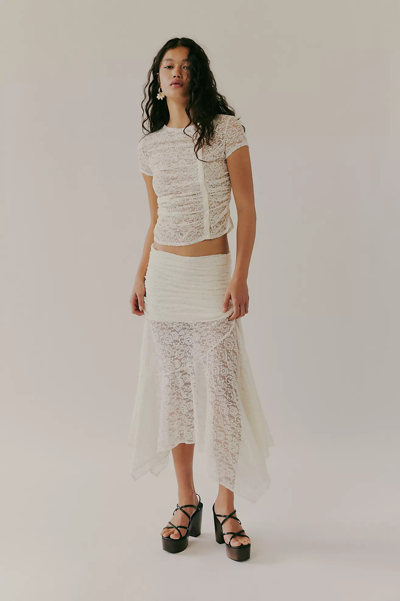 Saemdi Lace Top And Skirt Set | Free People (Global - UK&FR Excluded)