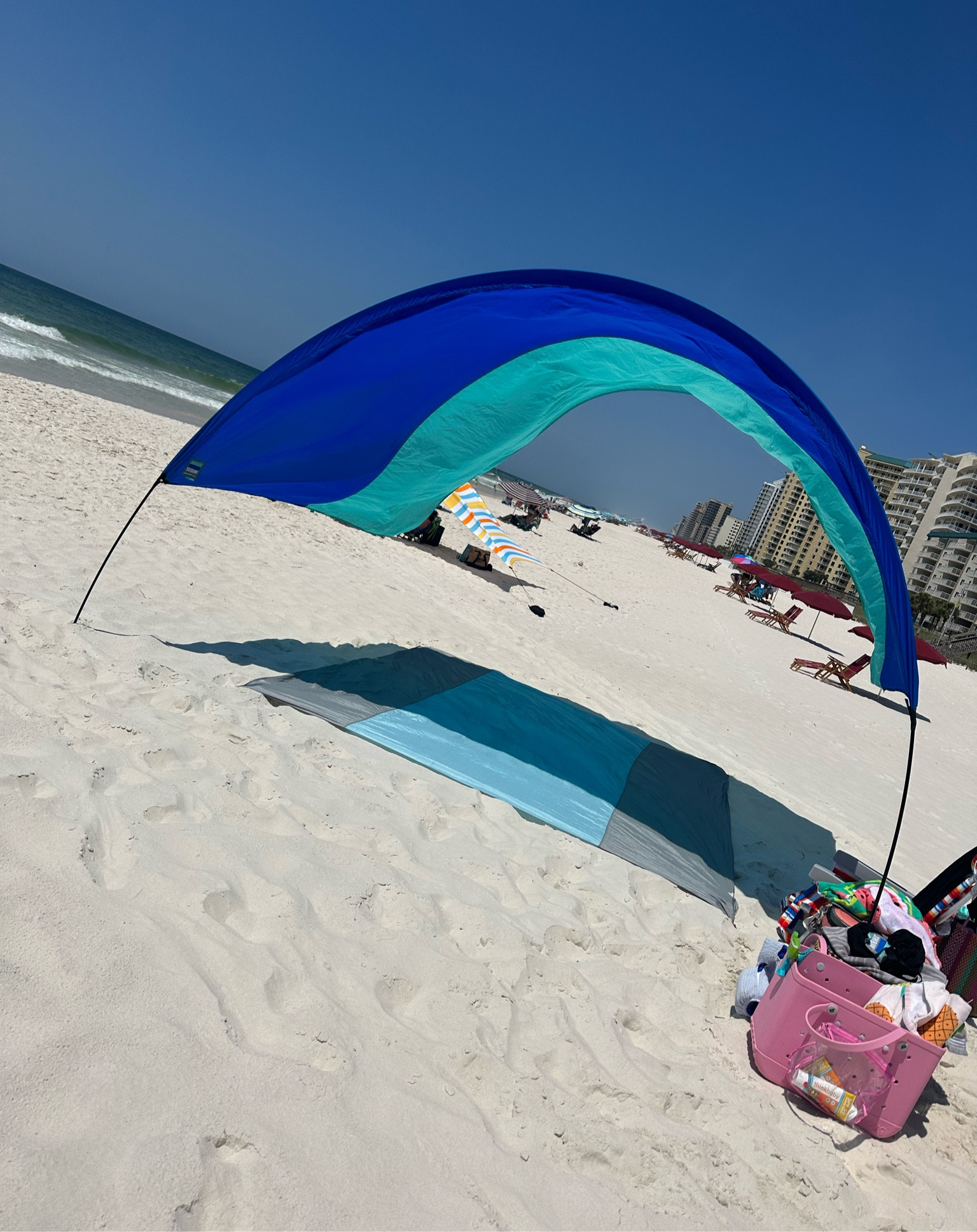 Easiest beach set up ever! Less than 5 minutes! 

#LTKfamily #LTKSeasonal #LTKtravel