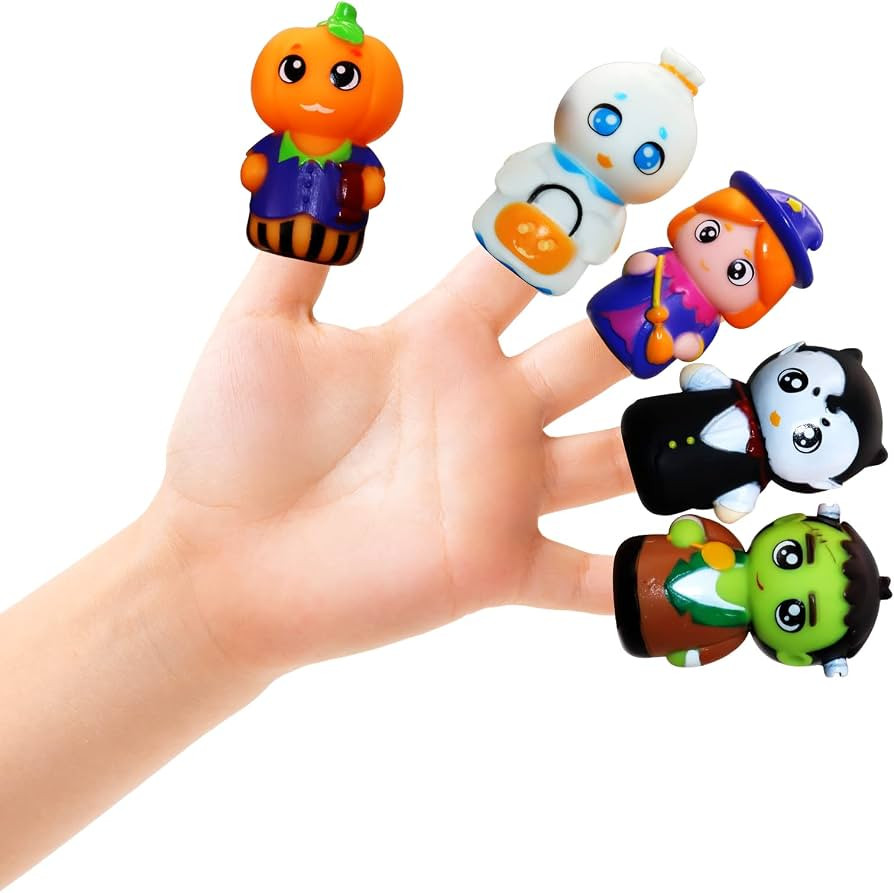 Halloween Finger Puppets for Kids, Colorful Finger Hands Party Toys, Characters Finger Puppets Se... | Amazon (US)