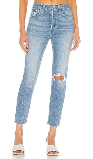 Originals 90s High Rise Ankle Crop in Light Stone | Revolve Clothing (Global)