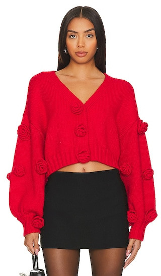 Scarlett Cardigan in Red | Revolve Clothing (Global)