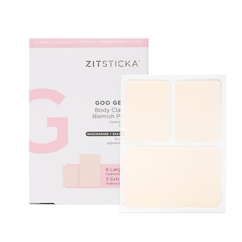 ZitSticka Hydrocolloid Body Patches | 9 Pack GOO GETTER Clarifying Blemish Patches for Body Zits | Acne Treatment Exfoliating & Moisturizing Skin | Zit Patch and Pimple Stickers | Amazon (US)
