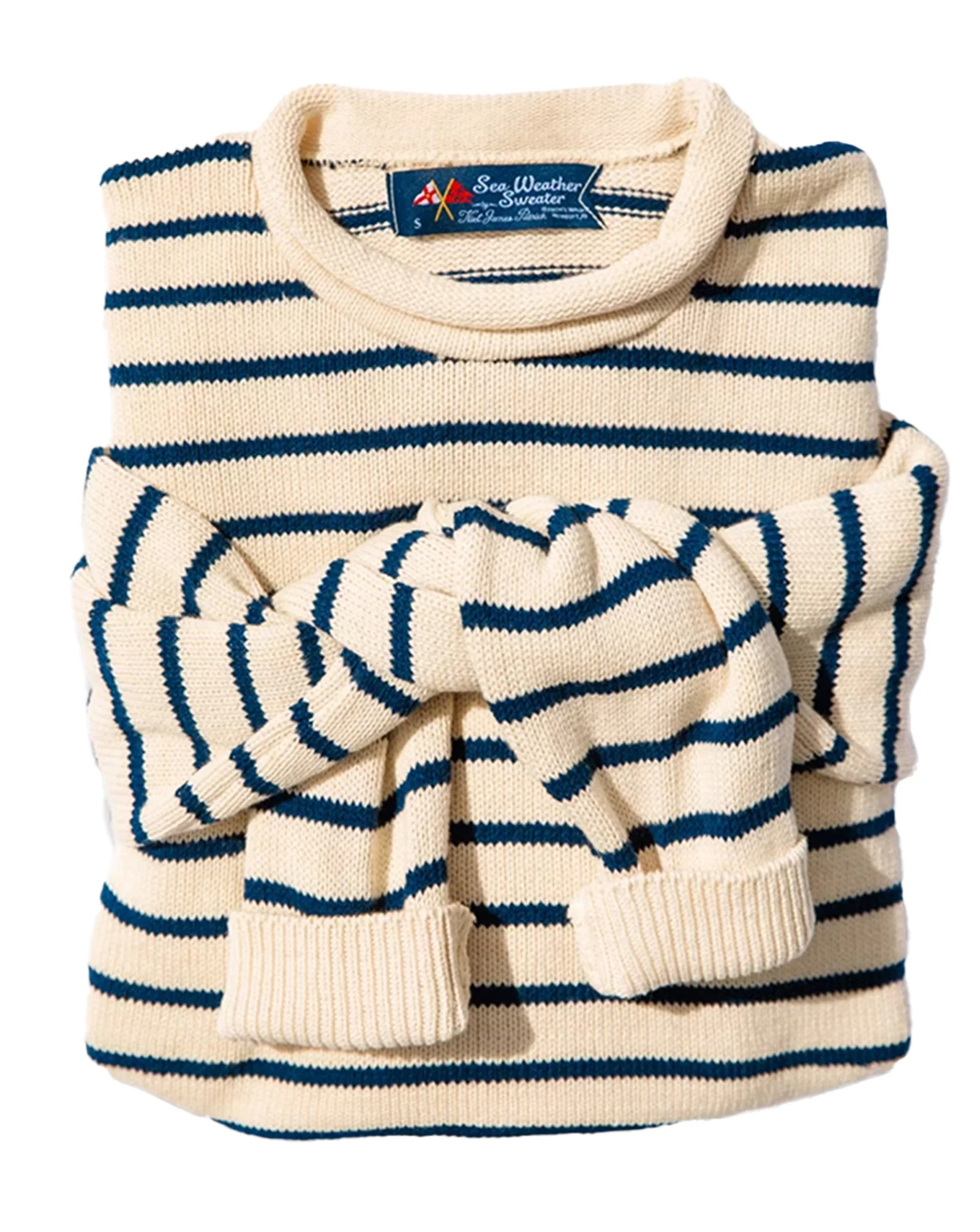 Marina Striped Rollneck Sweater | Kiel James Patrick