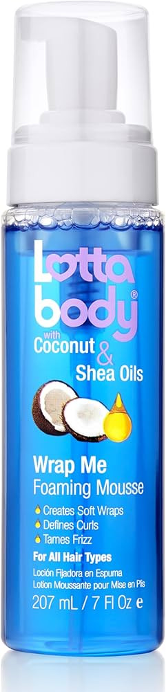 Lottabody Coconut Oil and Shea Wrap Me Foaming Curl Mousse , Creates Soft Wraps, Hair Mousse for ... | Amazon (US)