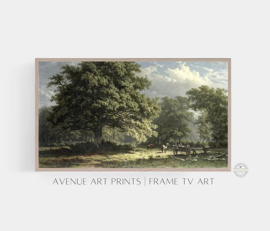 Samsung Frame TV Art | Country Landscape | Digital Download | Antique Summer Oil Painting | TV20 | Etsy (US)