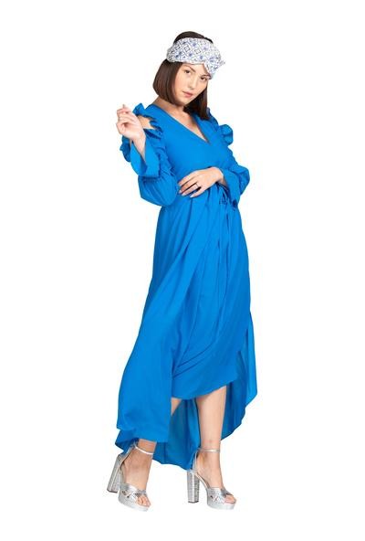 Maras Maxi Dress - Cobalt | Shop BURU