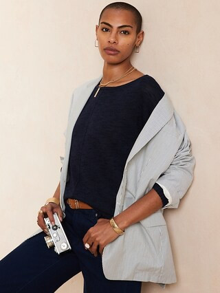 Ramie-Rayon Sweater | Banana Republic Factory