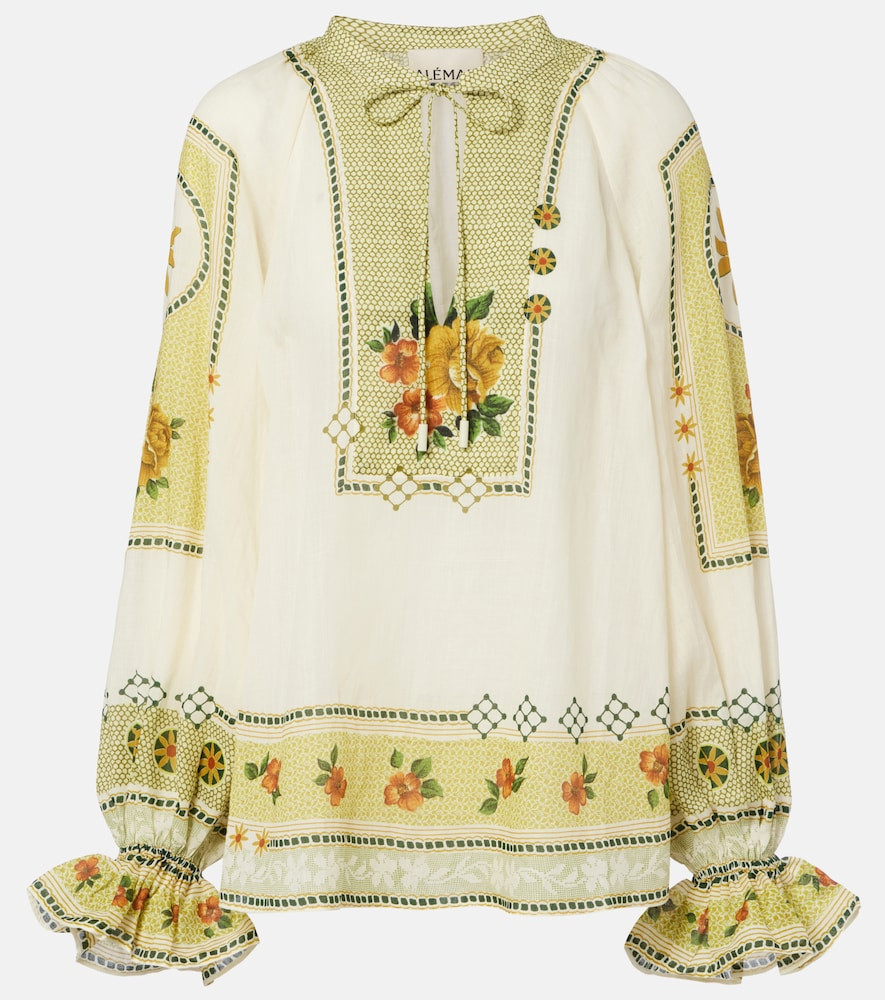 AlÃ©mais Dixie printed ramie blouse | Mytheresa (US/CA)