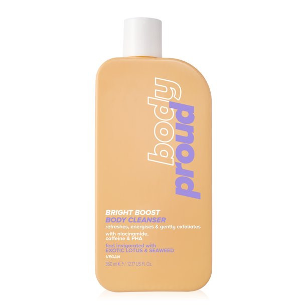 Body Proud, Bright Boost Body Wash Cleanser gel with Niacinamide, 12.17 fl oz | Walmart (US)