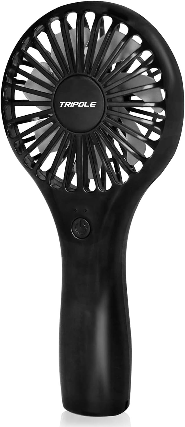 TriPole Handheld Mini Fan Battery Operated Small Personal Portable Fan Speed Adjustable USB Recha... | Amazon (US)