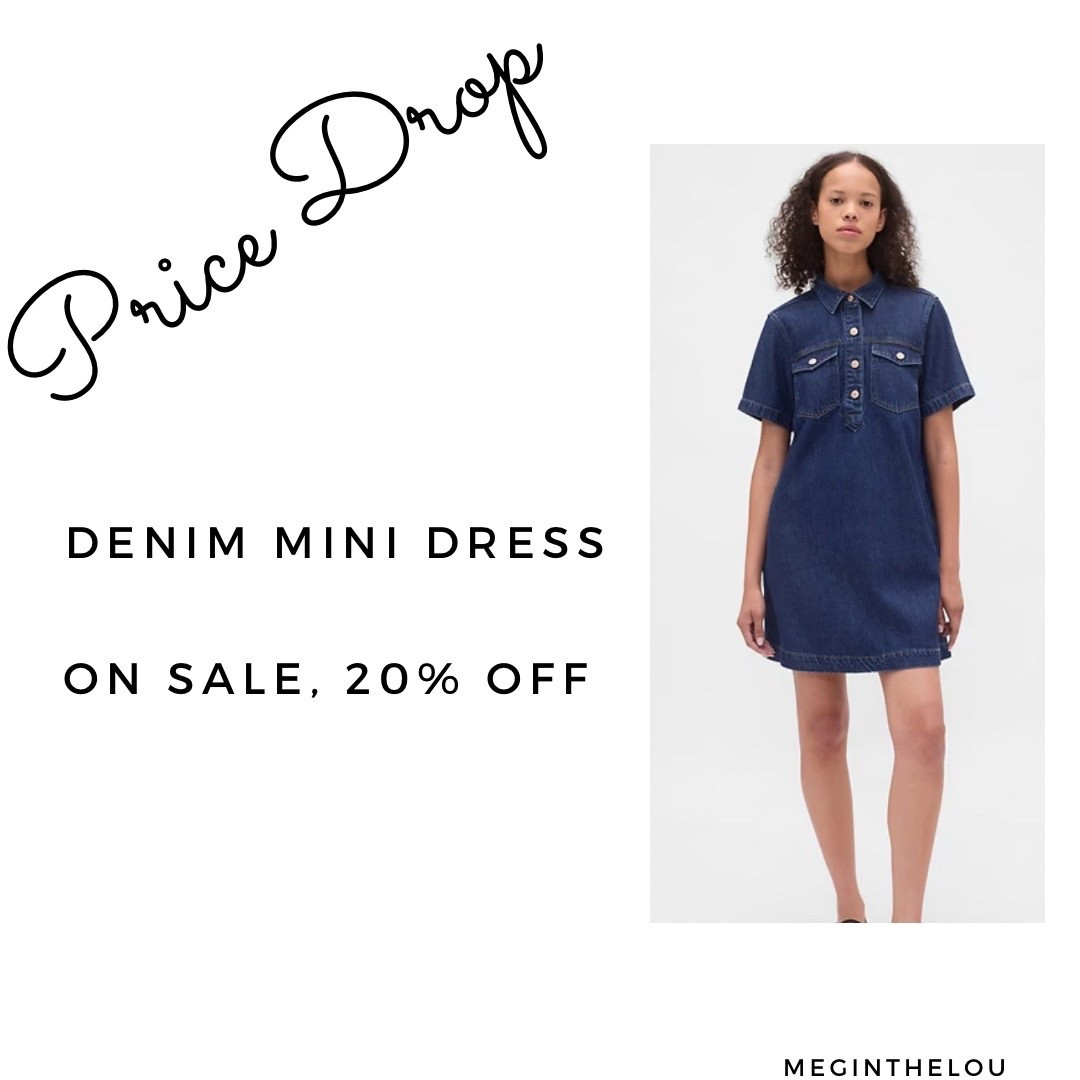 ON SALE - Available in two colors, works great for so many seasons. 


#denimdress #gap #gapsale #LTKWorkwear #LTKU #LTKOver40 

#LTKSeasonal #LTKSaleAlert #LTKFindsUnder100