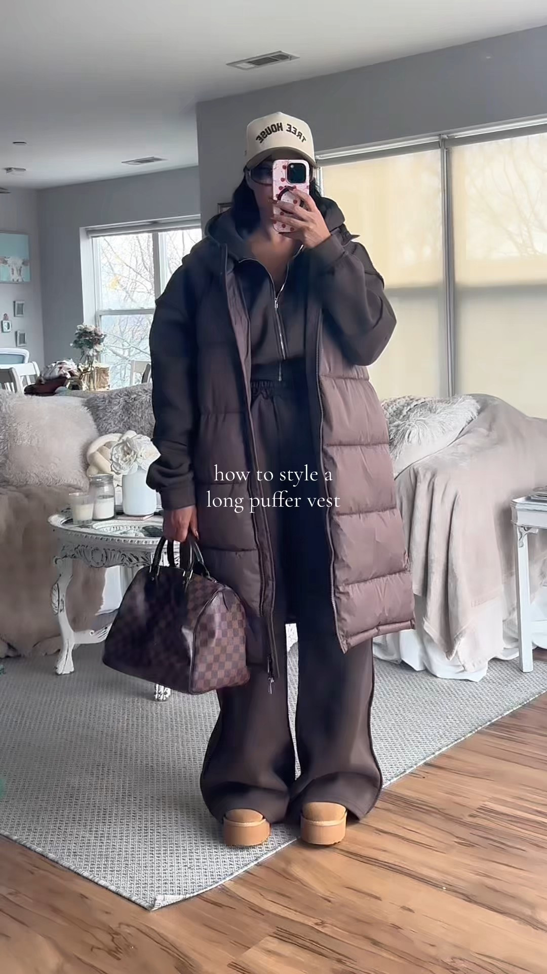 how to style a long puffer vest 🤎🍂

streetwear, sweatpants, platform mini boots, casual outfit, fall outfits, espresso brown, monochromatic 

#LTKStyleTip #LTKOver40 #LTKFindsUnder50