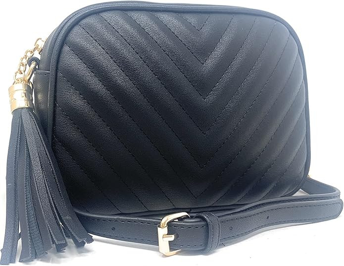 Lola Mae Quilted Crossbody Bag, Trendy Design Shoulder Purse | Amazon (US)