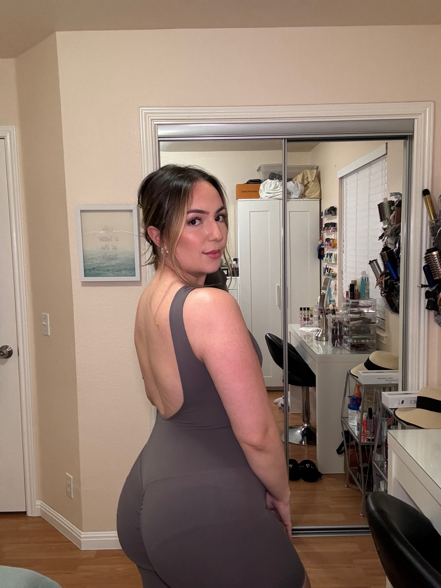 This jumpsuit is perfect for lounging around or working out in 🩶 
Wearing size: Small/Mediumm

#LTKStyleTip #LTKBeauty #LTKActive