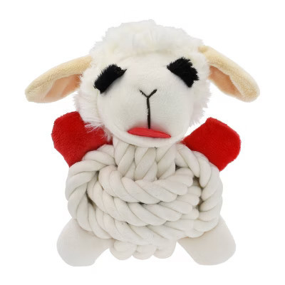Multipet 6.5" Lamb Chop Rope Body Interactive Plush Dog Toy | Target
