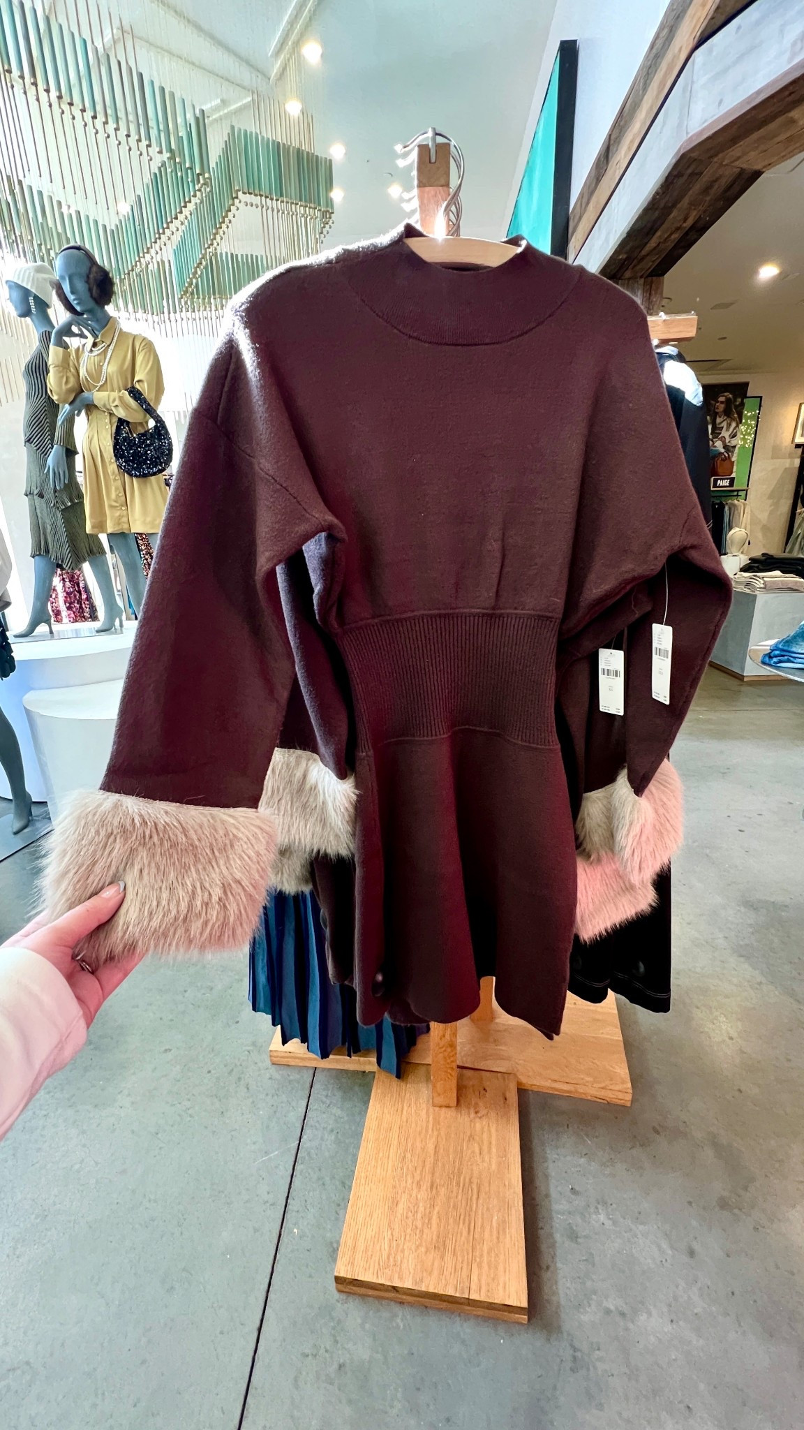 By Anthropologie Long-Sleeve Faux Fur Trim Sweater Mini Dress

#LTKWorkwear #LTKHoliday #LTKSeasonal