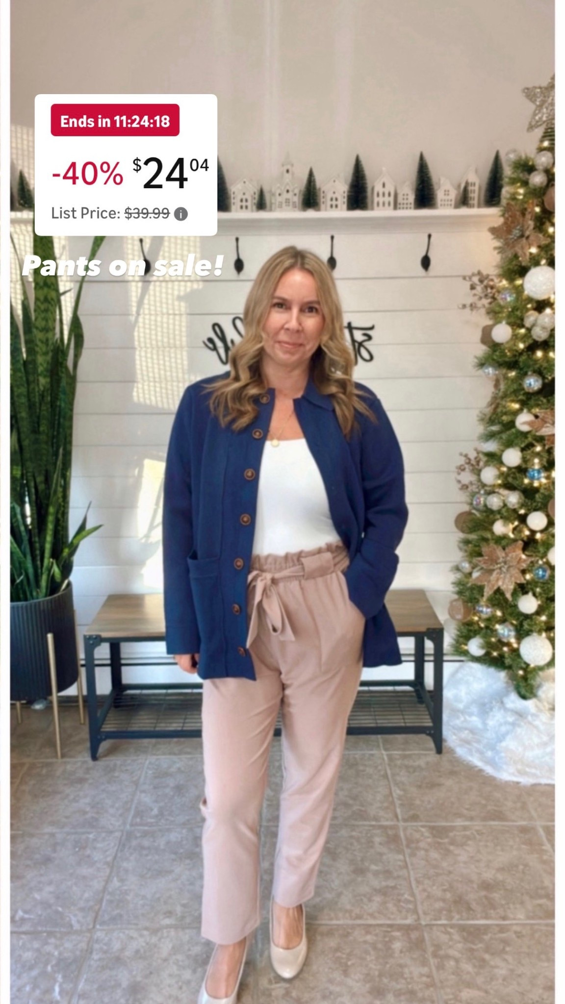 Workwear outfit on sale. I'm wearing a medium in the elastic waist pants and cardigan. Office outfit,
Amazon fashion
#LTKFindsUnder50
#LTKOver40
#LTKWorkwear

#LTKPetite #LTKSaleAlert #LTKMidsize