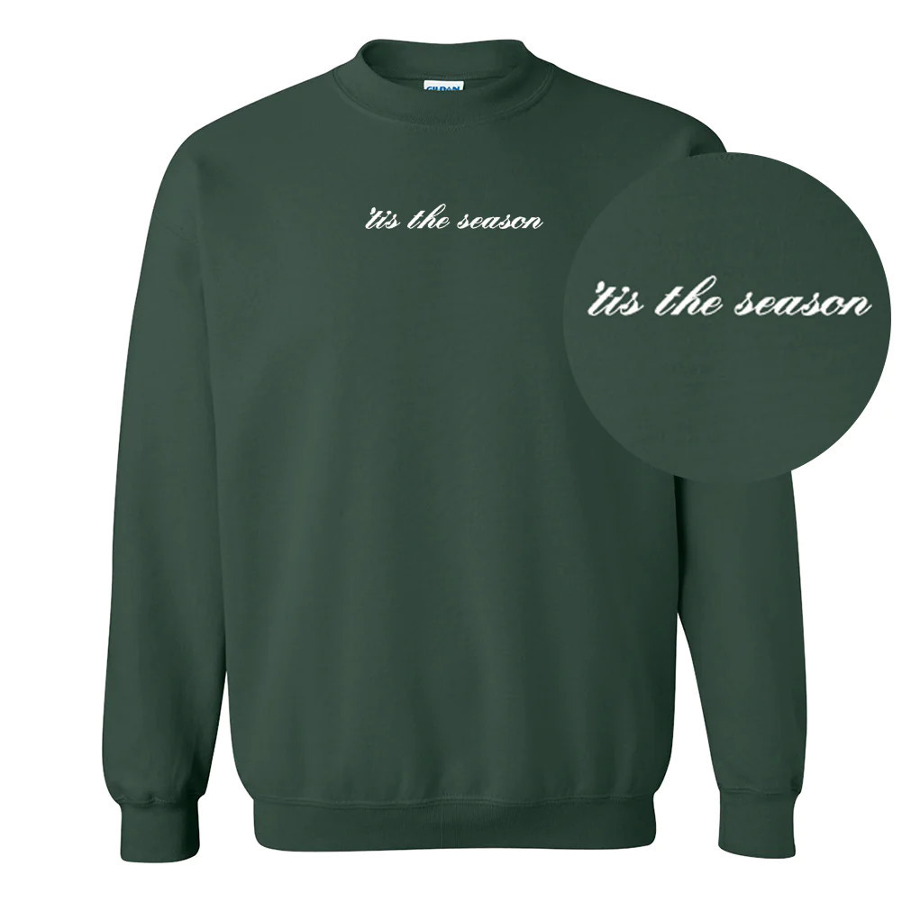 'Tis The Season Embroidered Crewneck Sweatshirt | United Monograms