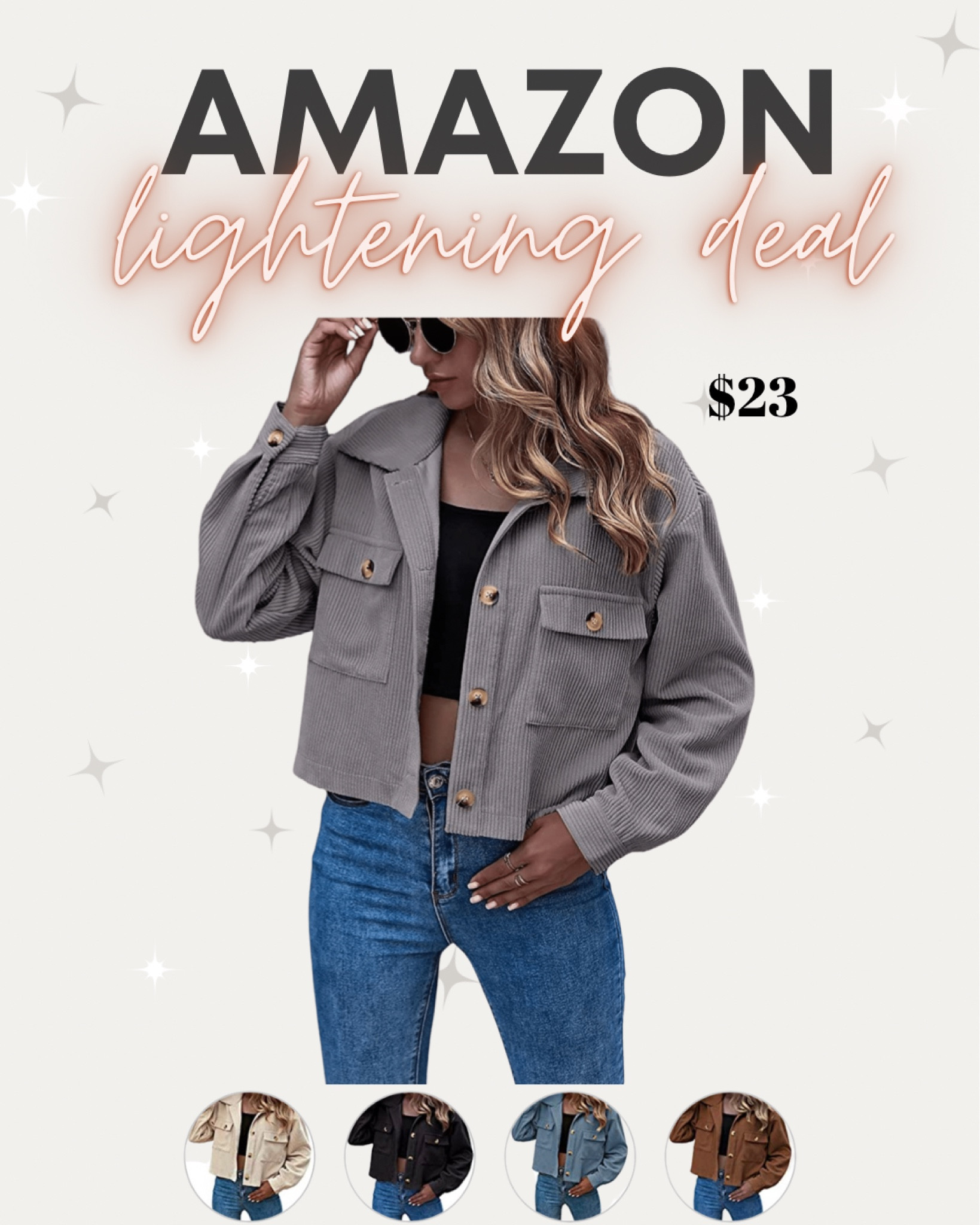 Amazon cropped corduroy jacket on deal comes in 6 colors. Perfect addition to your fall outfits!





Midsize style, Amazon fashion, shacket, 

#LTKunder50 #LTKSeasonal #LTKcurves
