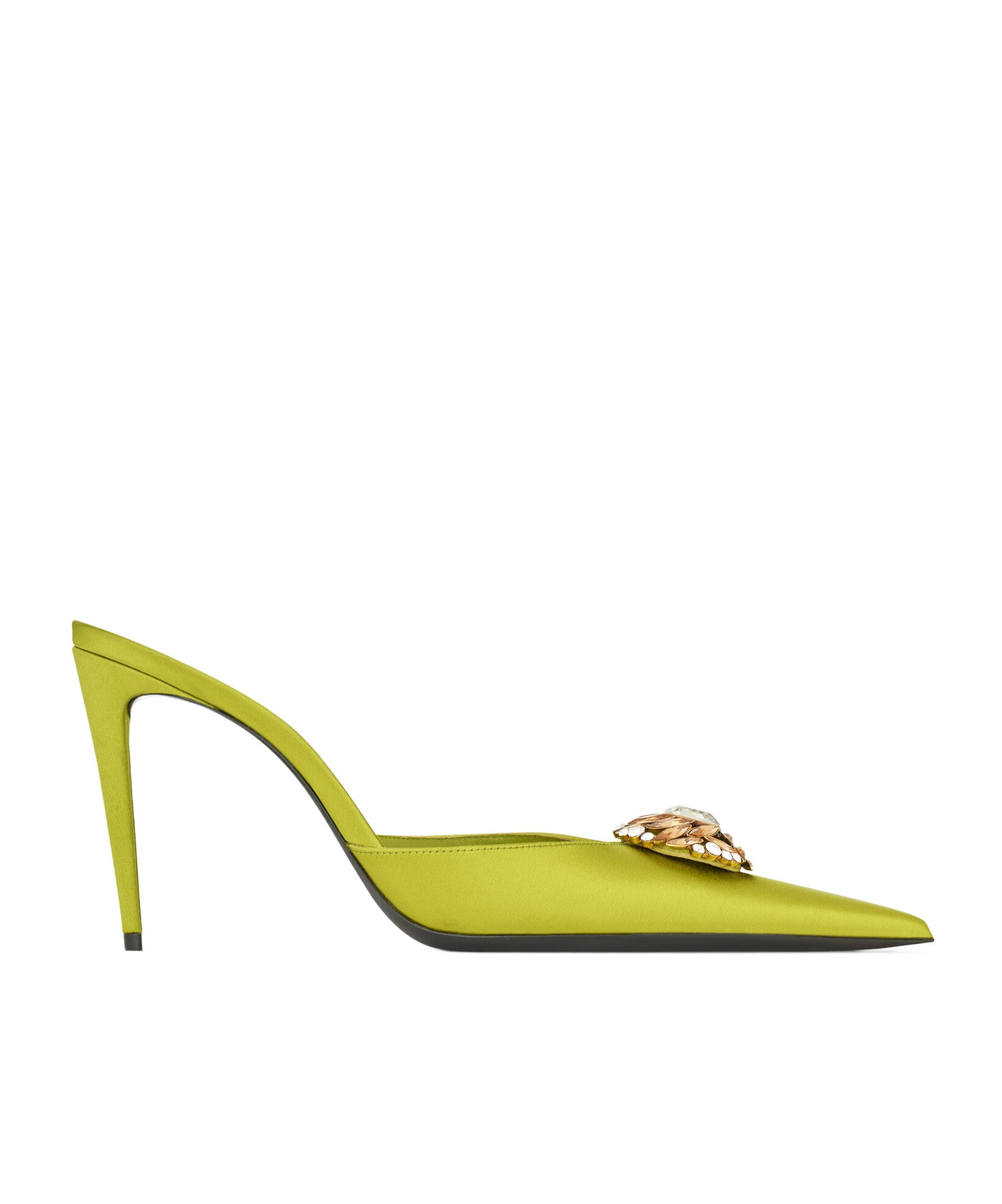 COSMO mules in satin crepe and crystals | Senser US