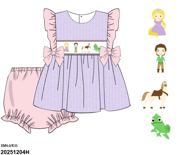 PRE SALE SHIPS JULY: Tower Princess Bloomer Set | Tutti Frutti Kids Co