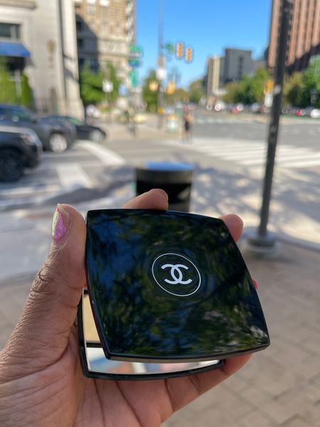 The most perfect compact mirror! Luxury Chanel without the high price tag. This Chanel mirror is so affordable under $50 and definitely a must-have!

#LTKbeauty #LTKfindsunder50 #LTKGiftGuide