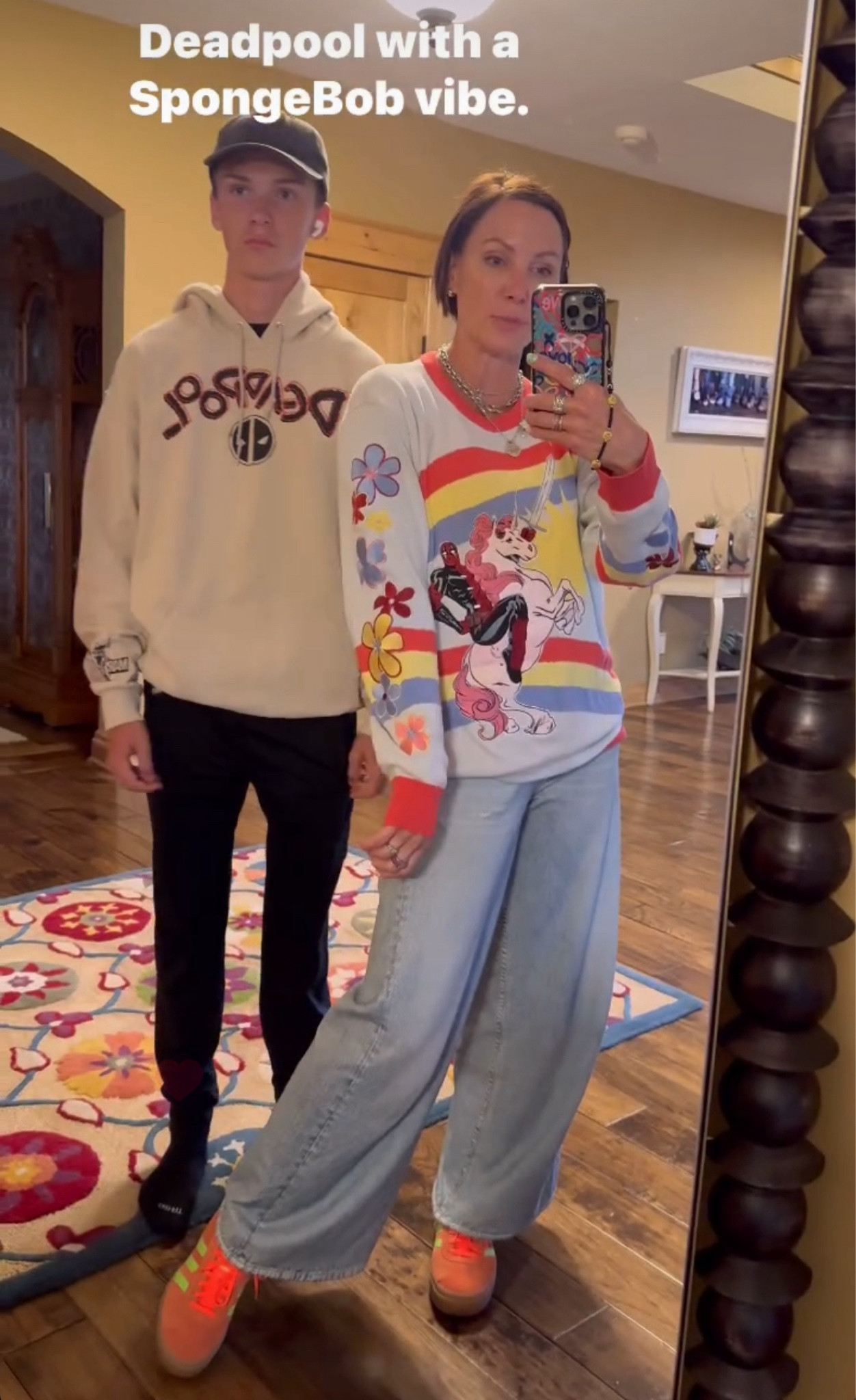 What Brady and I wore to the Deadpool and Wolverine movie! Loving this oversized marvel inspired sweatshirt. 

#LTKStyleTip #LTKBacktoSchool #LTKFamily