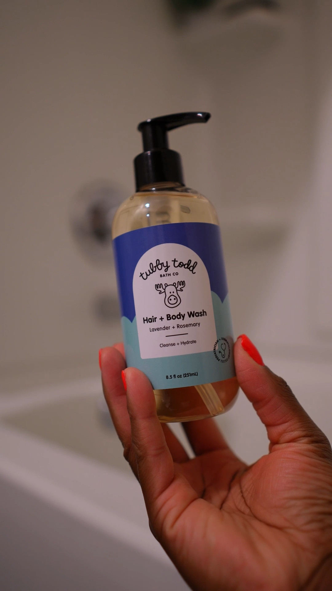 Clean ingredients for toddler bathtime! 🧼 