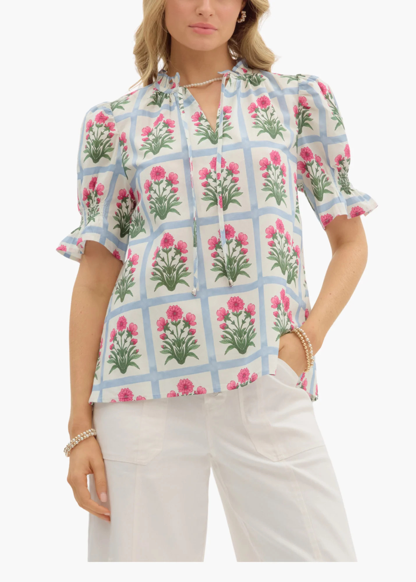 Faye Top in Magenta | Poppy and Pink