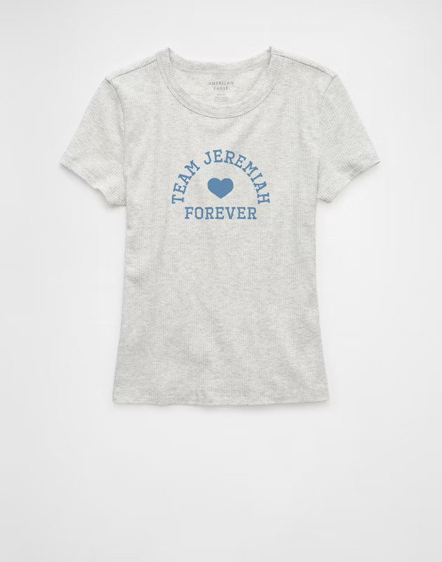 AE x The Summer I Turned Pretty Hey Baby Tee | American Eagle Outfitters (US & CA)