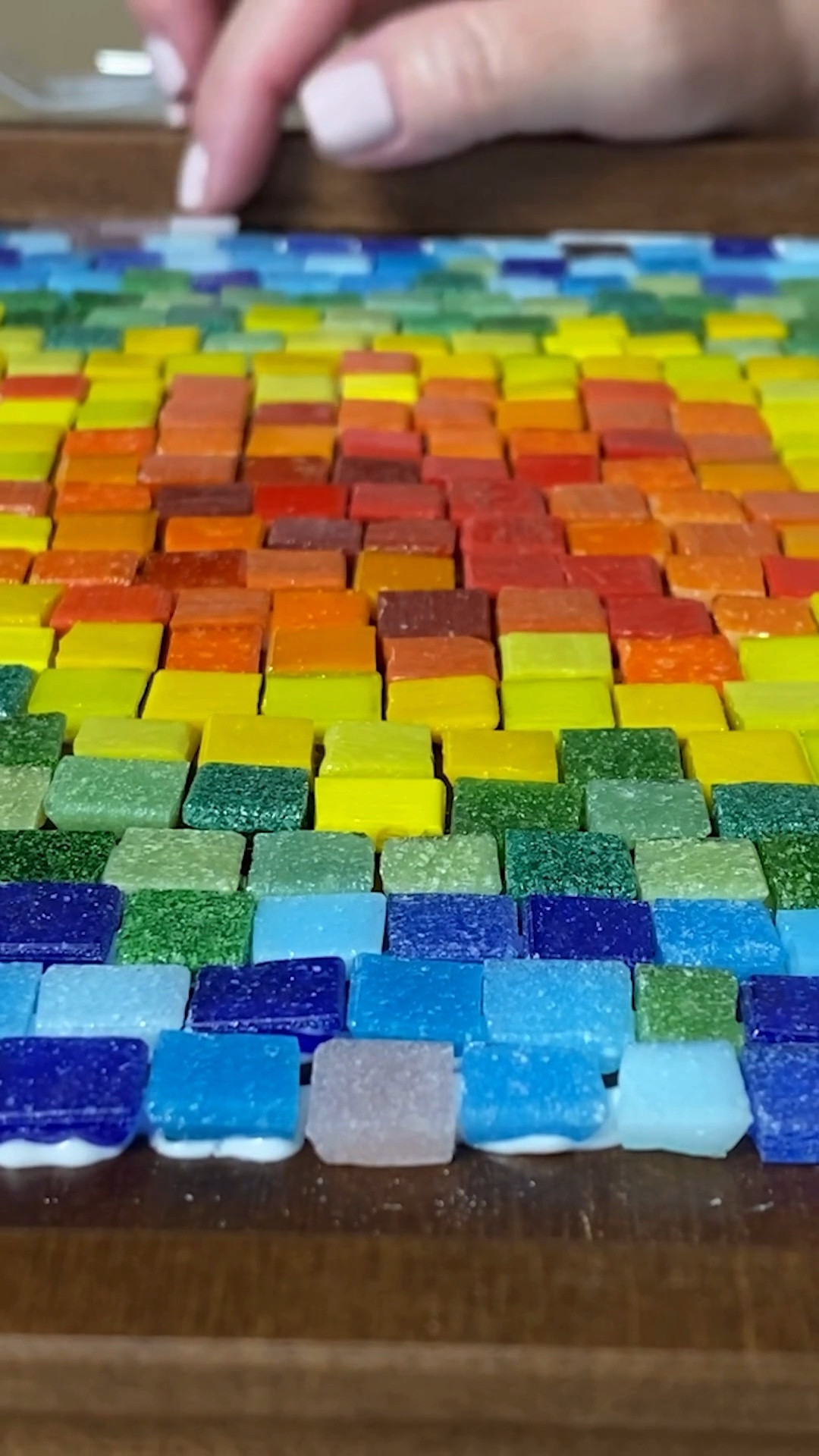 The mental part of starting a creative project is somehow harder than actually making it 😅

Once the glass starts going down though? Pure happiness.

Sharing a few of my favorite mosaic supplies and creative tools which helped to create this mosaic decorative tray. 🎨✨

For mosaic tips, tutorials, inspiration, and so much more please visit my YouTube channel: YouTube.com/julieweilbacher, and follow @julieweilbacher on Instagram.

#mosaictray #creativeprocess #artistlife #woodtray #craftsupplies #glassart #artiststudio #crafting #mosaic #diyhomedecor

#LTKHome #LTKstorytime
