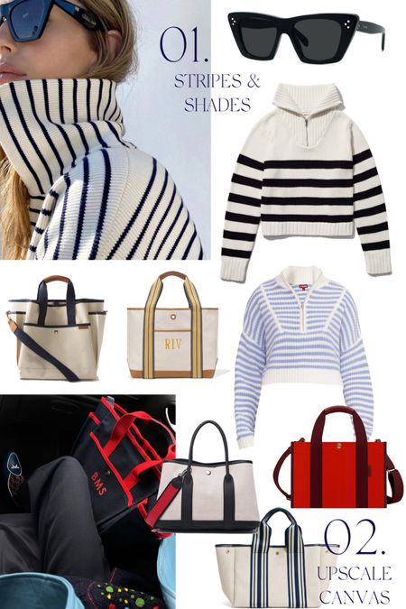 Current inspo - striped sweaters and summer canvas totes. 

#LTKitbag #LTKstyletip #LTKSeasonal