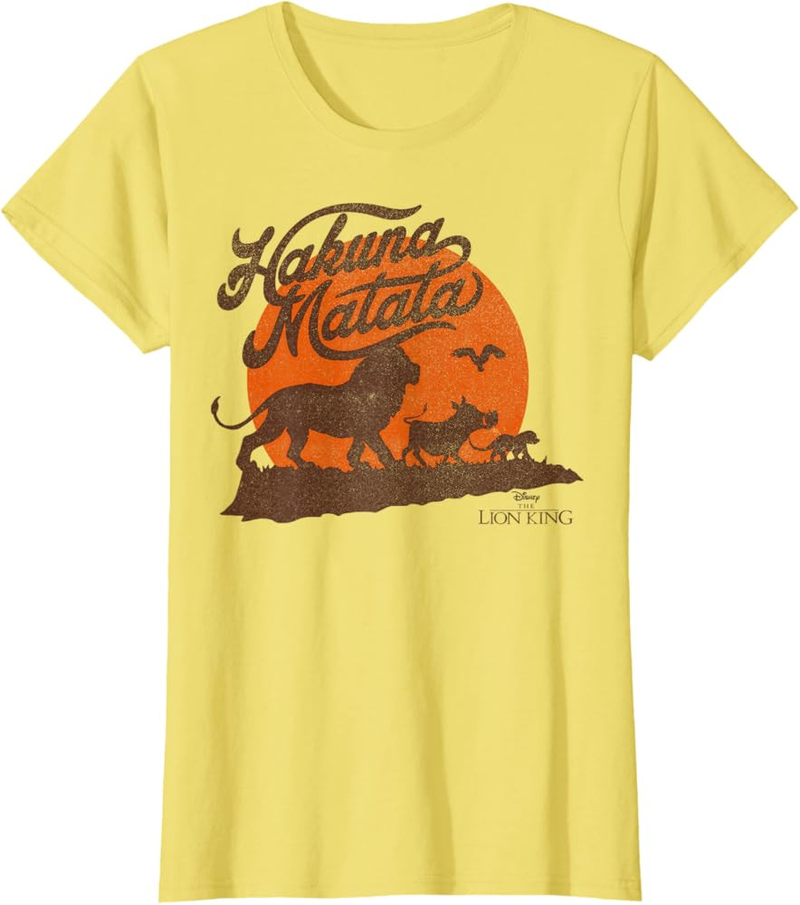 Disney The Lion King Simba Timon And Pumba Hakuna Matata T-Shirt | Amazon (US)