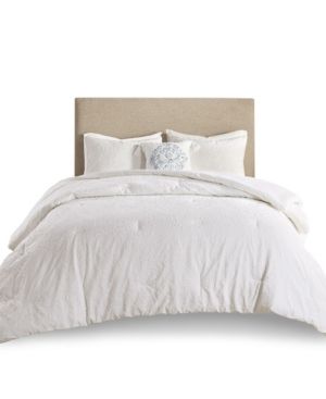 Madison Park Prelude 4 Piece Microsculpt Full/Queen Comforter Set Bedding | Macys (US)
