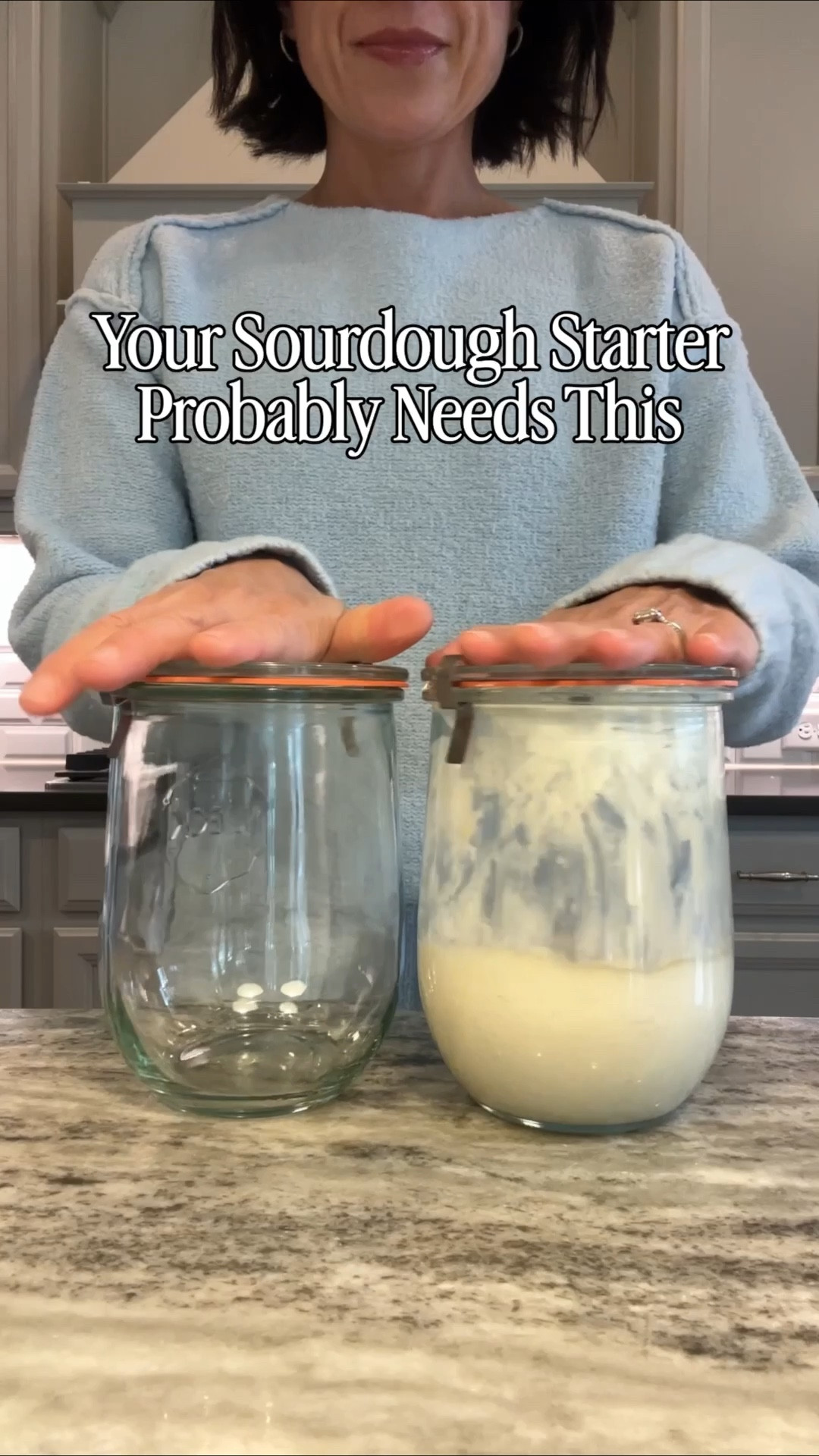 If sourdough feels intimidating, this is your sign to keep it simple.
Dump. Feed. Fresh jar. That's it. 🍞

#LTKfoodie #LTKHome #LTKOver40