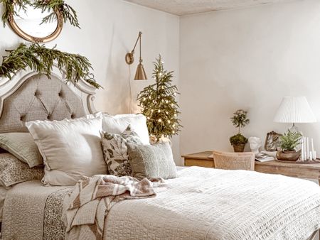Cozy Christmas bedroom decor. 🌲

#LTKHoliday #LTKhome #LTKSeasonal