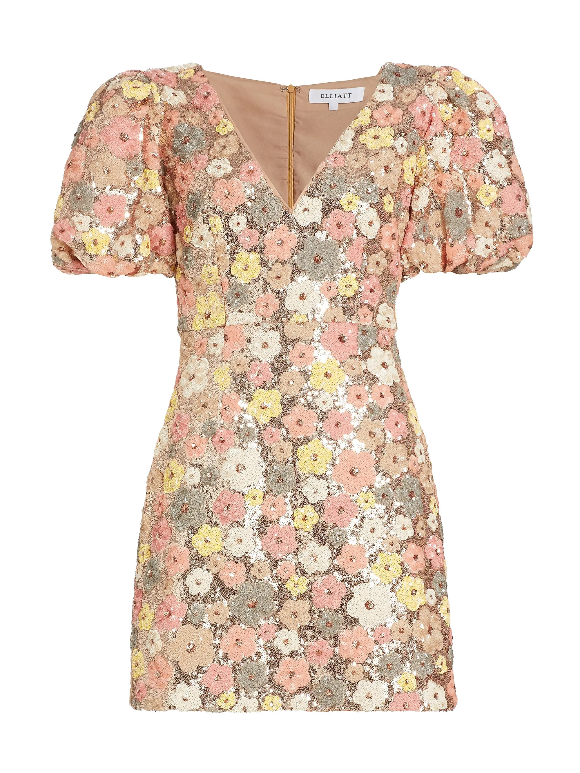 Garden Sequin Floral Dress | Saks Fifth Avenue