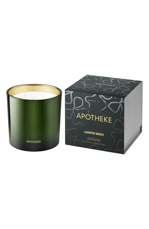 APOTHEKE Juniper Birch Three-Wick Scented Candle in Medium Green at Nordstrom | Nordstrom