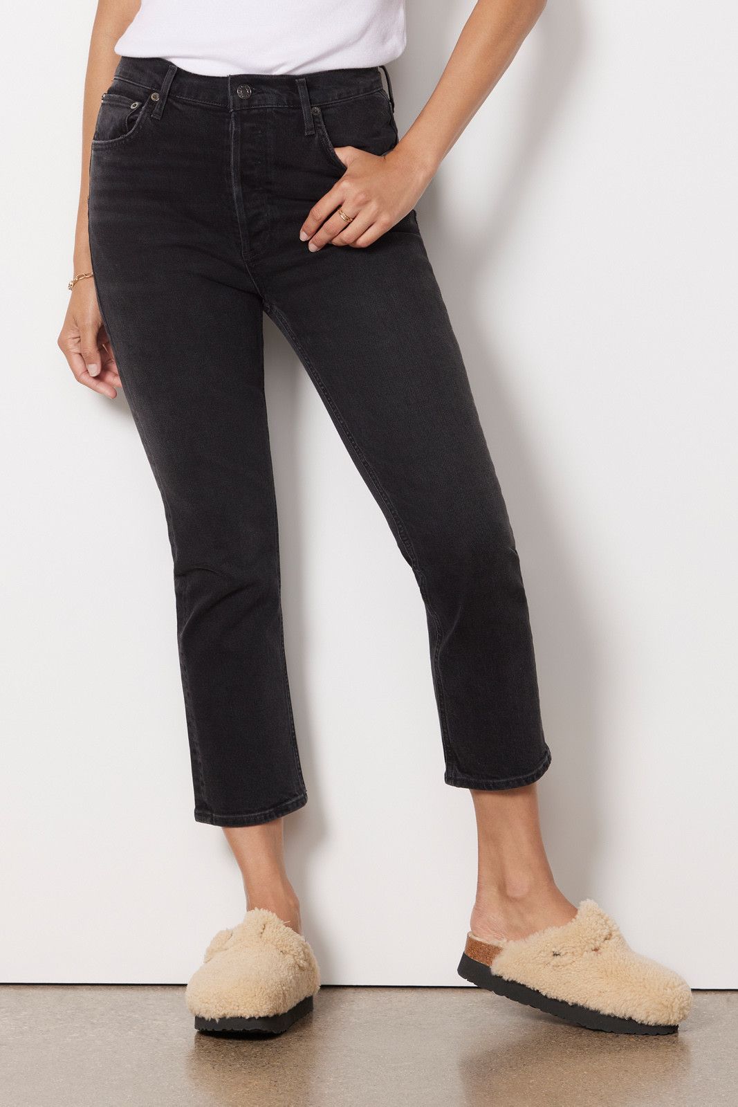 AGOLDE Riley High Rise Straight Crop Jean | EVEREVE | Evereve