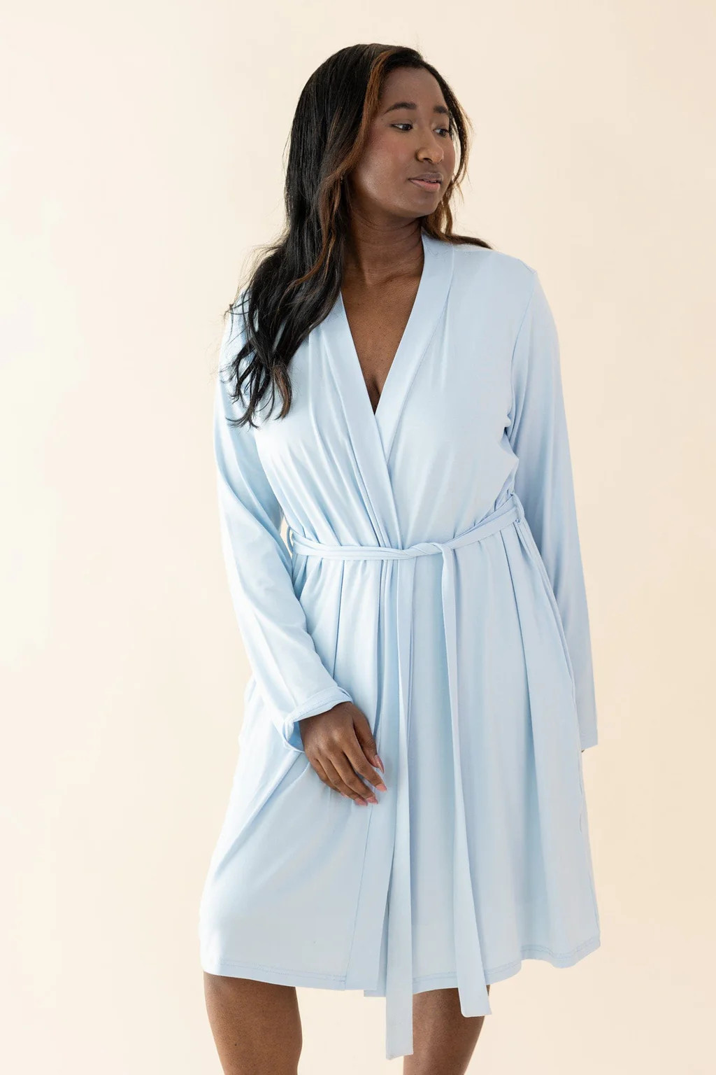 Women's Lounge Robe in Breeze | Kyte Baby