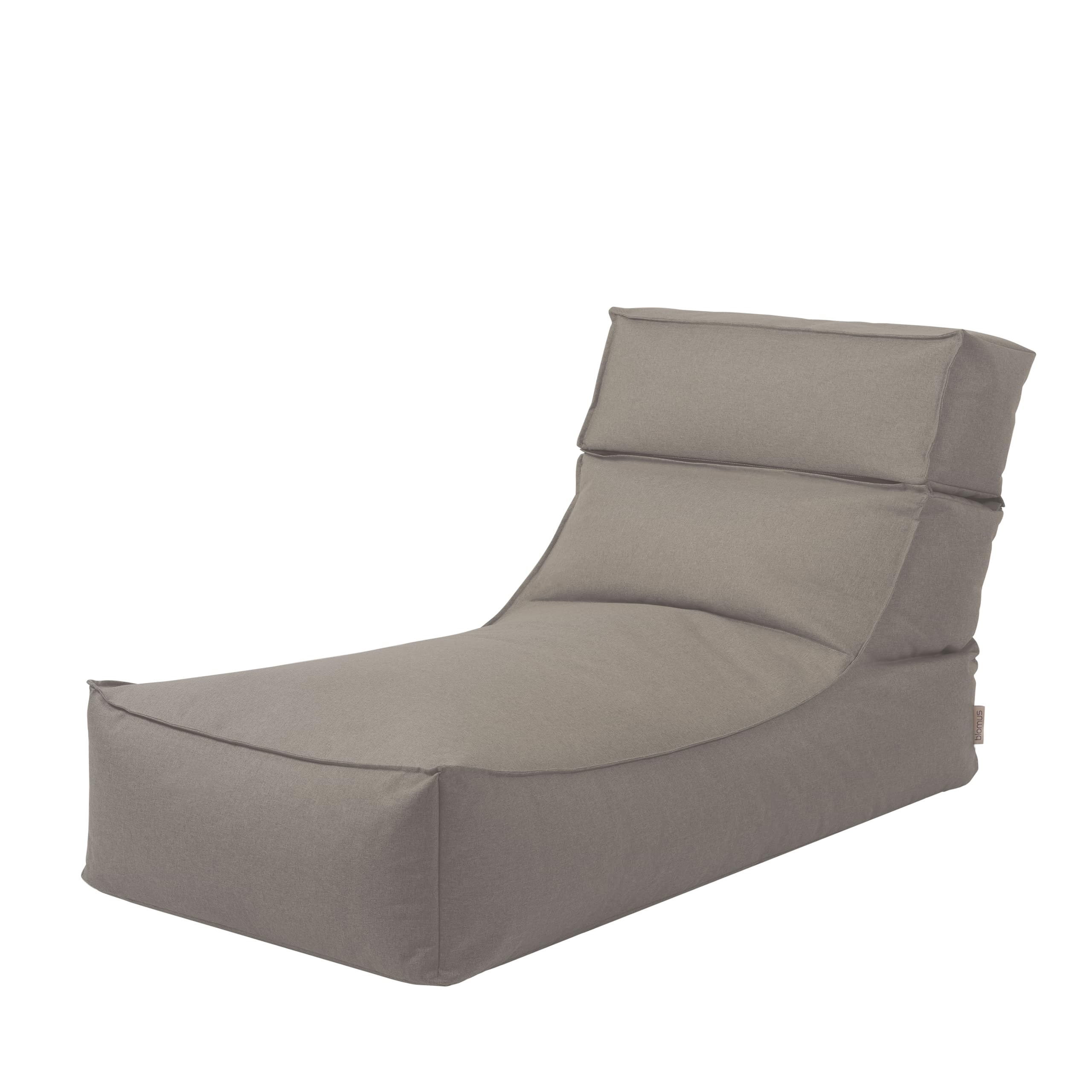 Blomus Outdoor Lounger Stay, 150 x 80 x 80 cm, Earth, Water-Repellent, Recliner for Balcony, Garden & Patio, Quick-Drying Bean Bag Made of Weatherproof Textile | Amazon (DE)