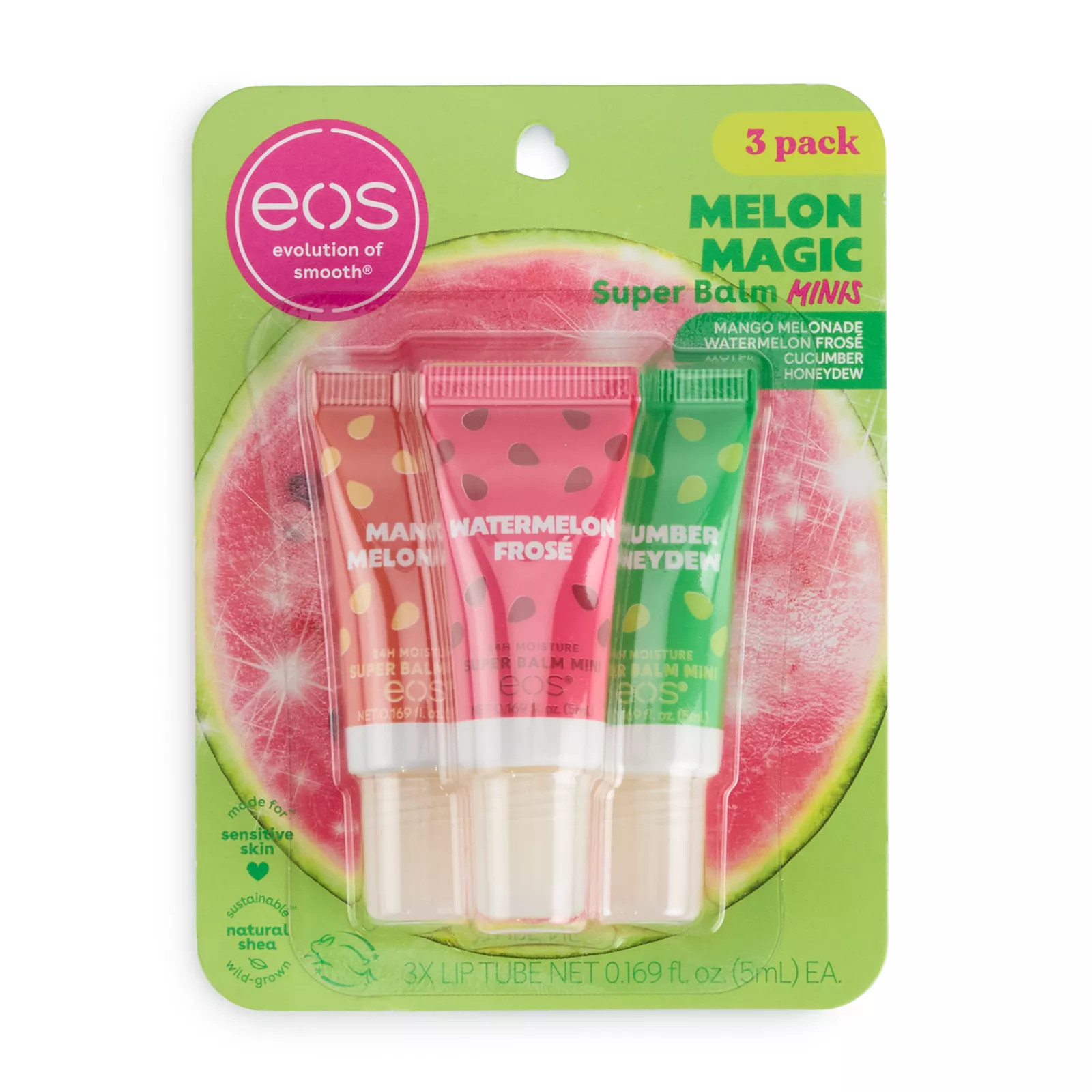 eos 3-Pack Crème de la Crème Super Balm Minis, Melon Magic | Kohl's